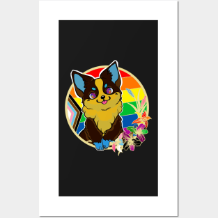 Progress Pride corgi Posters and Art